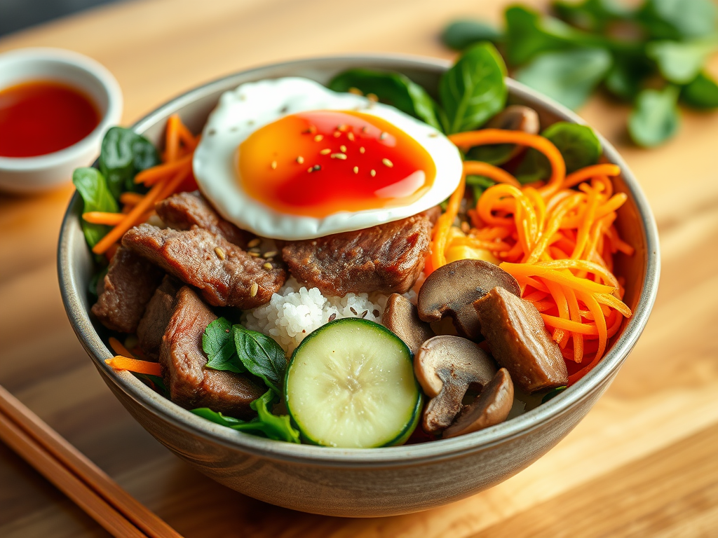 Jinju-Inspired Beef Bibimbap for&nbsp;One