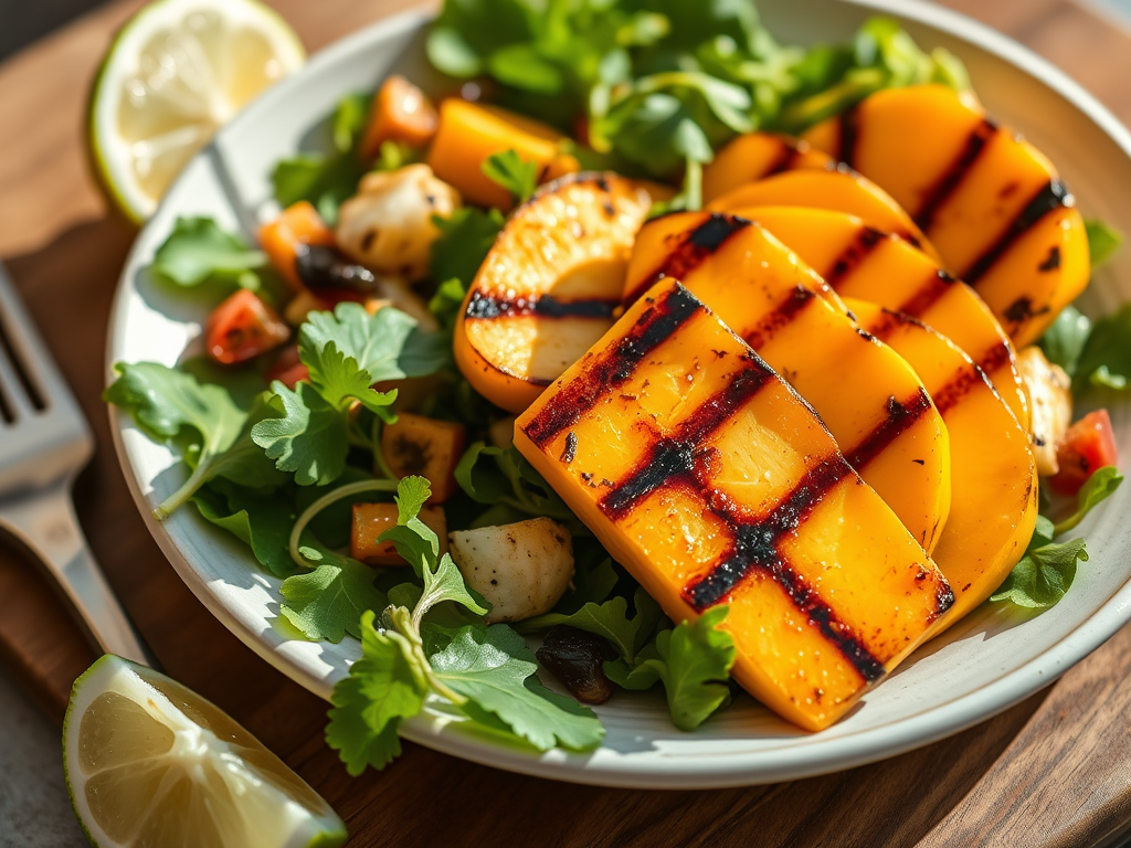 Grilled Mango, Halloumi & Lime Salad (Sweet & Salty Summer&nbsp;Dinner)