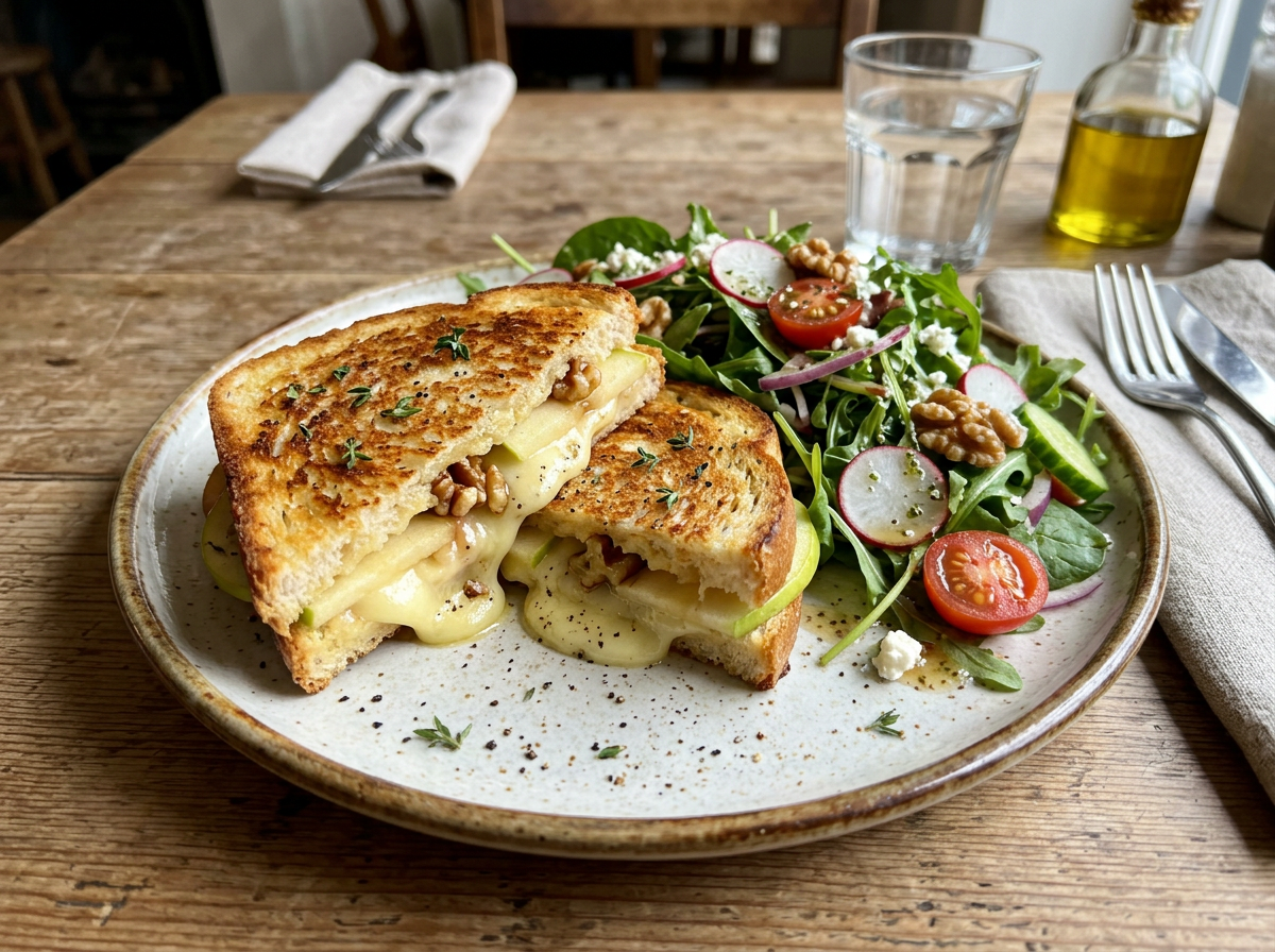 Apple, Brie & Walnut Toastie (For One)