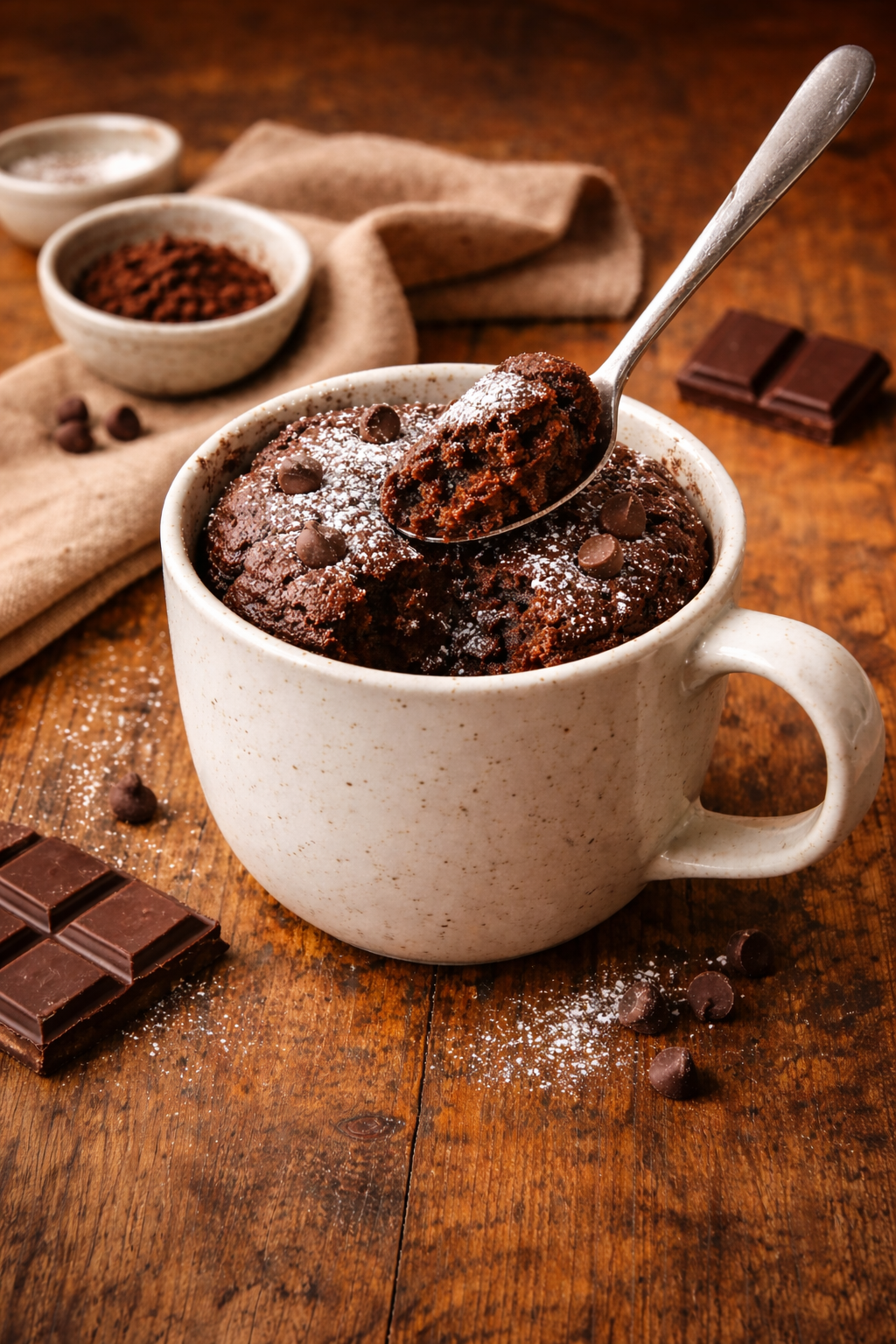 5-Minute Microwave Chocolate Mug Cake (Single-Serve, No Fuss, No Regret)