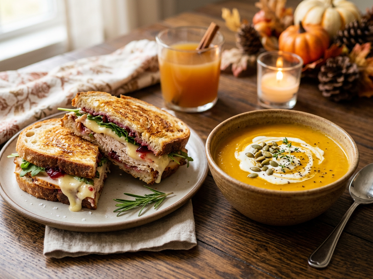 Turkey, Cranberry & Brie Winter Melt (For One)