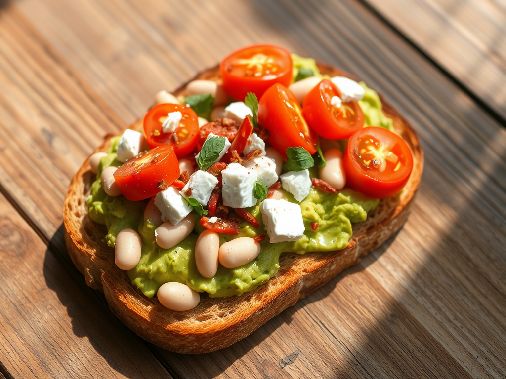 Avocado & Bean Toast for One (Quick, Filling, 10-Minute Upgrade)