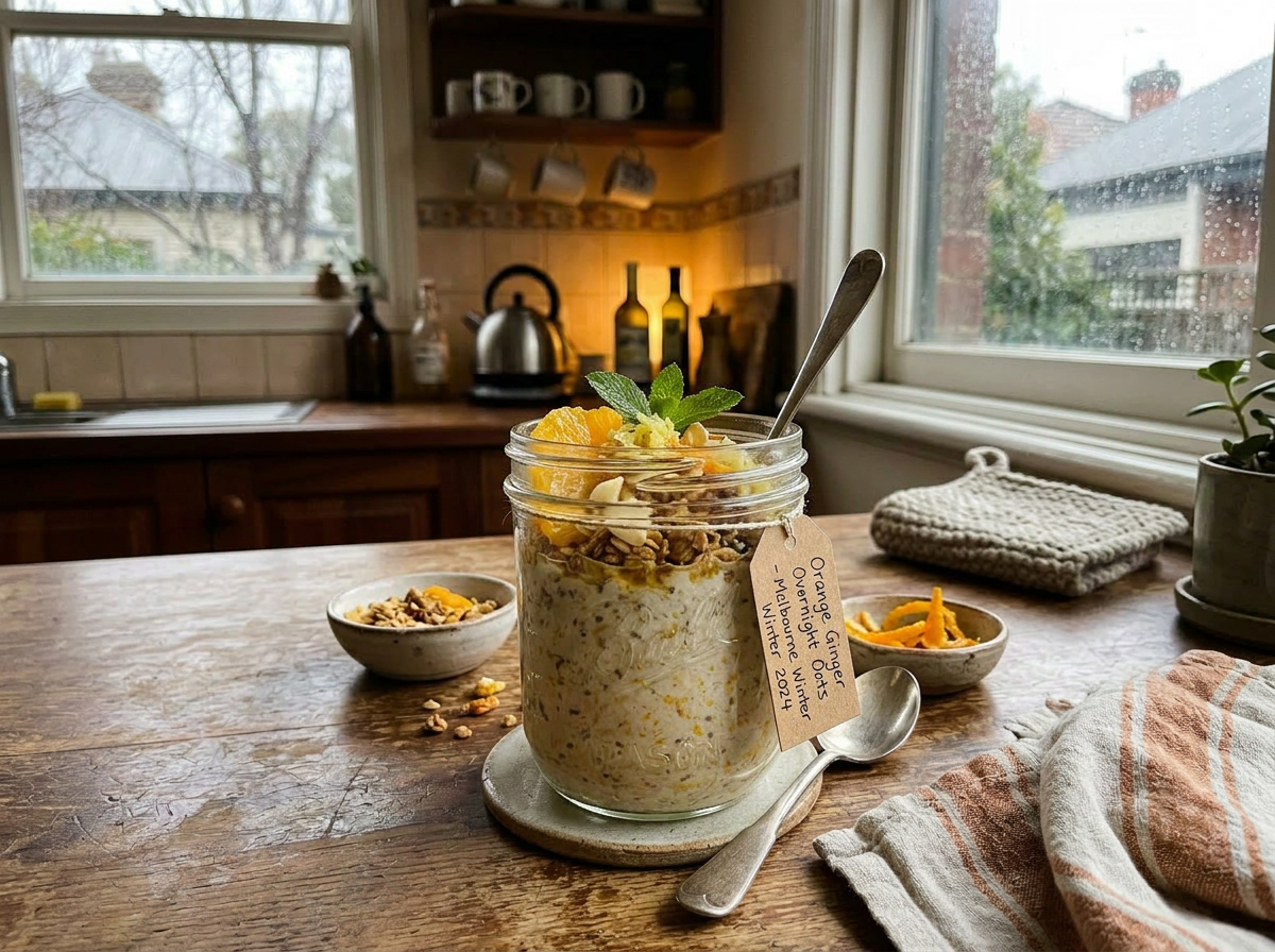 Orange & Ginger Overnight Oats for One | Easy Winter Breakfast Recipe