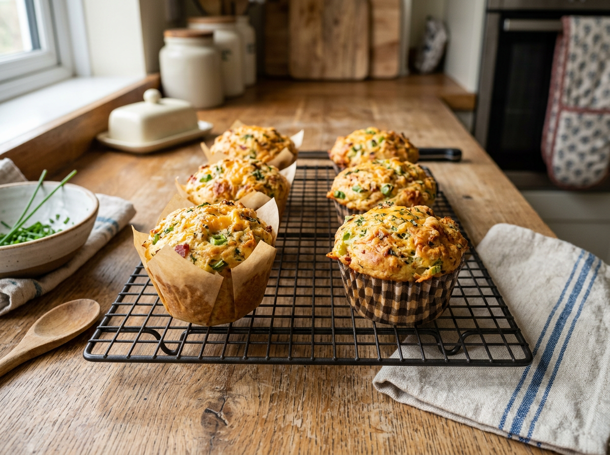 Small-Batch Savoury Cheese & Herb Muffins (Easy Solo Baking Recipe)