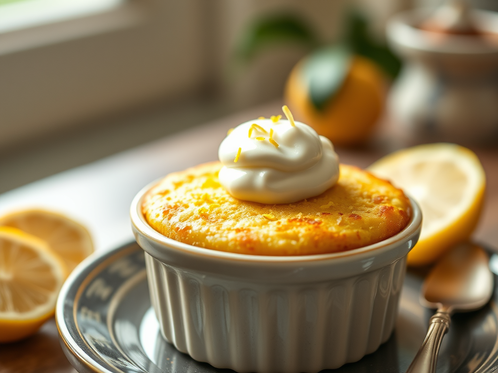 Lemon Ricotta Cake for One (Light, Fresh, 30-Minute Dessert)