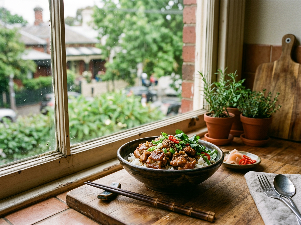 Garlic Chicken & Rice Comfort Bowl (For One)
