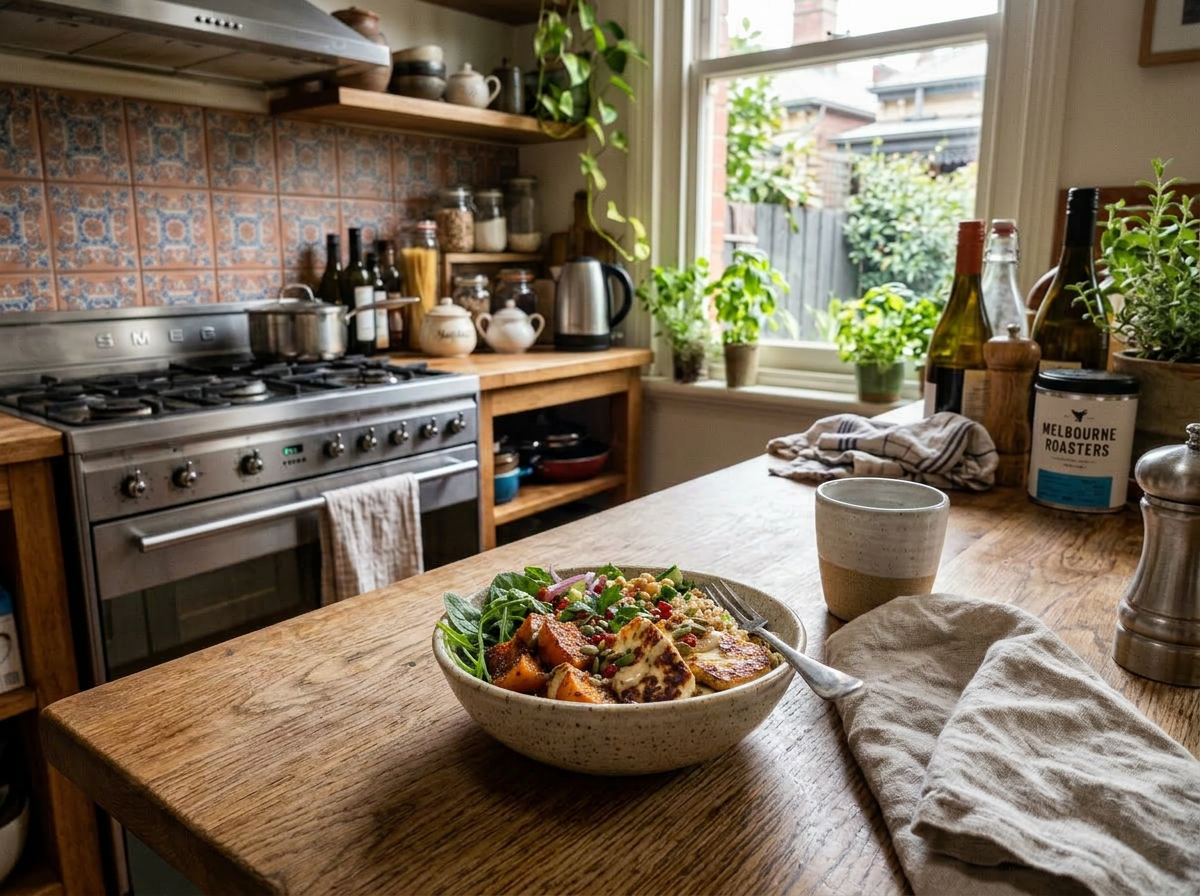 Roast Pumpkin & Halloumi Bowl (For One)