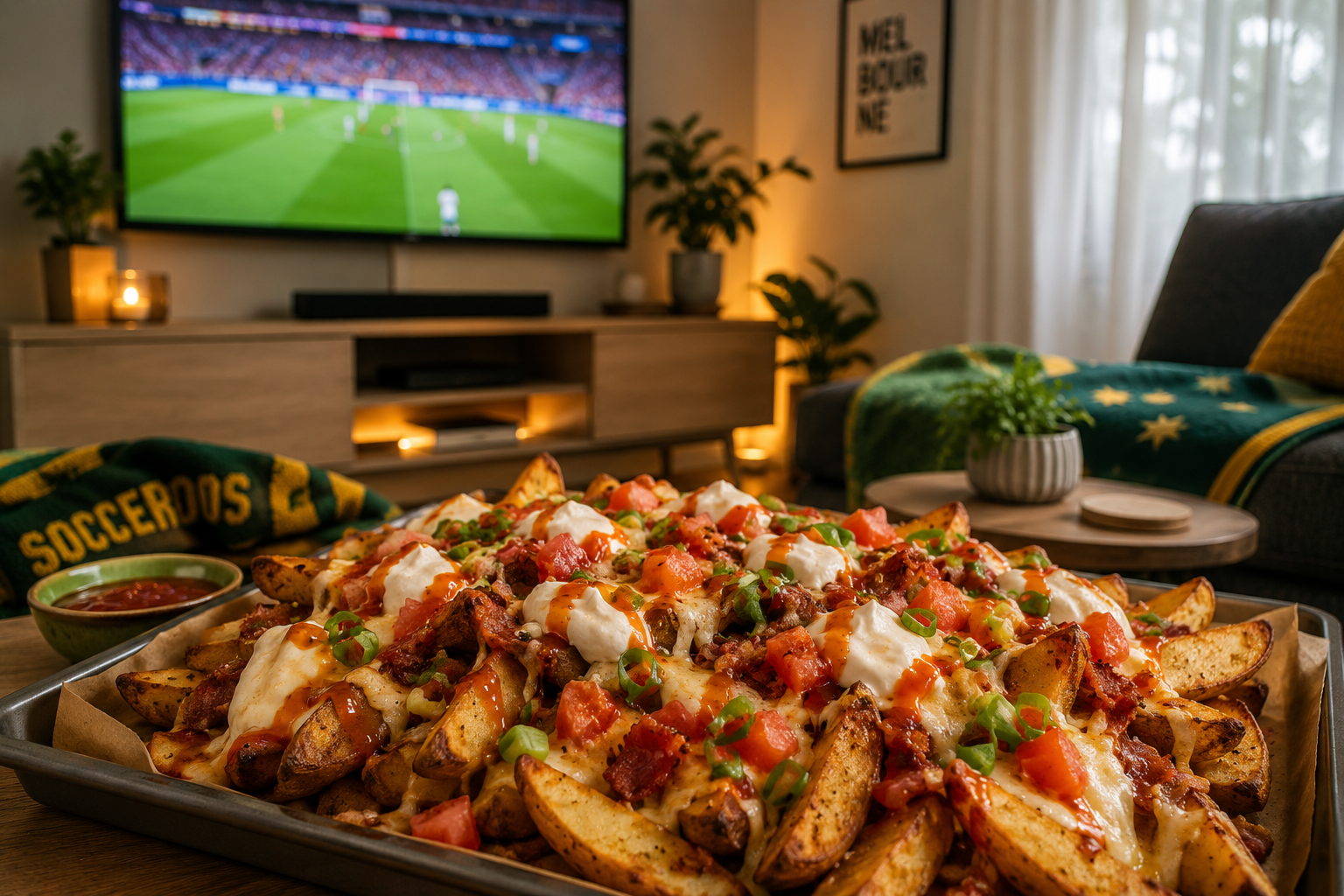 Socceroos Loaded Wedge Platter (Game Day Party Hero)